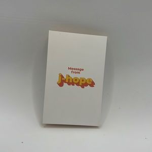 MESSAGE FROM JHOPE.